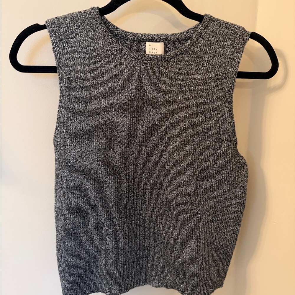 A New Day Sleeveless metallic Knit Tank Top